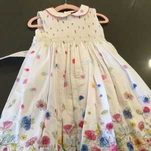 Fleurisse girls smocked dress